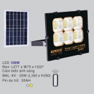 Đèn Pha LED Năng Lượng Mặt Trời 100W EU-SOLAR64
