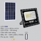 Đèn Pha LED Năng Lượng Mặt Trời 50W EU-SOLAR01