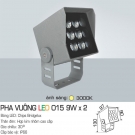 Đèn Pha Vuông LED 015 9Wx2