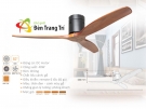 Đèn Quạt Cánh Gỗ Sát Trần QVifa57