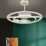 Quạt Trần Cánh Xếp Có Đèn LED Hiện Đại NA-QT9597 Ø800