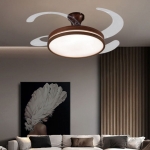 Đèn Quạt Trần Cánh Xếp Trang Trí Phòng Ngủ UDQ6175