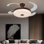 Đèn Quạt Trần Cánh Xếp Trang Trí Phòng Ngủ UDQ6178 Φ1200