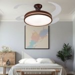 Đèn Quạt Trần Cánh Xếp Trang Trí Phòng Ngủ UDQ6175