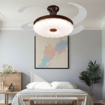 Đèn Quạt Trần Cánh Xếp Trang Trí Phòng Ngủ UDQ6177 Φ1200