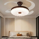 quạt trần cánh xếp UDQ6177, đèn quạt trần trang trí phòng ngủ UDQ6177, đèn quạt trần phòng ngủ