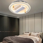 Đèn Quạt Trần Không Cánh Trang Trí Phòng Ngủ EU-ML85 Ø500