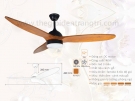 Quạt trần 3 cánh gỗ có đèn Qvifa15 mẫu đẹp, giá rẻ