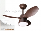 Đèn Quạt Trần 3 Cánh Nhựa Mini QVifa426