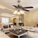 Quạt trần 5 cánh gỗ có đèn QT5213, Quạt trần có đèn giá rẻ, Quạt trần đèn tân cổ điển