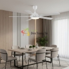 Quạt trần 5 cánh nhựa ABS có đèn led Q04