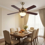 Quạt Trần 5 Cánh Gỗ Trang Trí Phòng Khách AU-QT0308 Φ1320