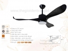 Đèn Quạt Trần Cánh Nhựa QVifa04-21 Đen