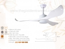 Đèn Quạt Trần Cánh Nhựa QVifa04-21 Trắng