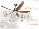 Đèn Quạt Trần Cánh Nhựa QVifa63-177