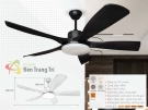 Đèn Quạt Trần Cánh Nhựa QVifa97
