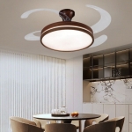 Đèn Quạt Trần Cánh Xếp Trang Trí Phòng Ngủ UDQ6175