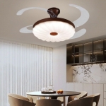 Đèn Quạt Trần Cánh Xếp Trang Trí Phòng Ngủ UDQ6177 Φ1200