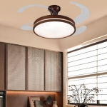 Đèn Quạt Trần Cánh Xếp Trang Trí Phòng Ngủ UDQ6175