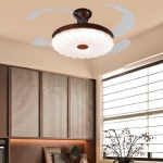 Đèn Quạt Trần Cánh Xếp Trang Trí Phòng Ngủ UDQ6177 Φ1200