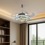 Đèn Quạt Pha Lê Cánh Xếp UDQ6063 Ø1100