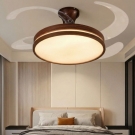 đèn quạt trần cánh xếp, đèn quạt trần trang trí phòng khách, đèn quạt trần phòng ngủ