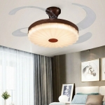 Đèn Quạt Trần Cánh Xếp Trang Trí Phòng Ngủ UDQ6178 Φ1200