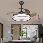 Đèn Quạt Cánh Xếp Có Loa Bluetooth UDQ6130 Ø1080