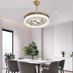 Đèn Quạt Trần Cánh Xếp Trang Trí Phòng Khách UQT6171 Φ1200