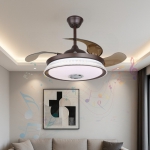 Đèn Quạt Cánh Xếp Có Loa Bluetooth UDQ6130 Ø1080