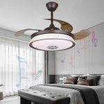 Đèn Quạt Cánh Xếp Có Loa Bluetooth UDQ6130 Ø1080