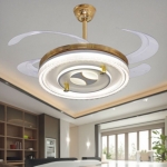Đèn Quạt Trần Cánh Xếp Trang Trí Phòng Khách UQT6171 Φ1200