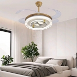 Đèn Quạt Trần Cánh Xếp Trang Trí Phòng Khách UQT6171 Φ1200