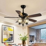 Quạt Trần Đèn Trang Trí KH-QT5218 Ø1320