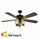 đèn quạt trần trang trí phòng khách QT5218, đèn quạt trần trang trí phòng ngủ QT5218, đèn quạt trần trang trí phòng ăn QT5218