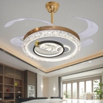 Đèn Quạt Trần Cánh Xếp Trang Trí Phòng Khách UQT6172 Φ1200