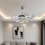 Đèn Quạt Pha Lê Cánh Xếp UDQ6063 Ø1100