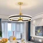 Quạt Trần Cánh Nhựa Có Đèn LED Hiện Đại UDQ6161 Φ650