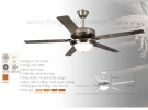 Đèn Quạt Trang Trí Cánh Kim Loại QVifa06-238