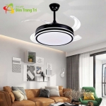Quạt Trần Cánh Xếp Có Đèn LED Hiện Đại SN5615