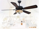 Đèn Quạt Trang Trí Trần Cánh Gỗ QVifa78-396