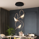 Đèn Thả Bàn Ăn 3 Con Chim Nghệ Thuật UTL6515-3 Ø350