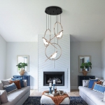 Đèn Thả Bàn Ăn 3 Con Chim Nghệ Thuật UTL6515-3 Ø350