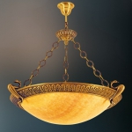 Đèn Thả Chảo Đá Viền Đồng Cổ Điển UTL1109L Φ830