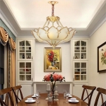 Đèn Thả Đồng Trang Trí Vòm Ban Công NB055 Ø450