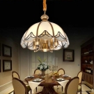 đèn thả đồng THD08-23, đèn thả bàn ăn vintage, đèn trang trí bàn ăn tròn, đèn thả phòng ăn đẹp