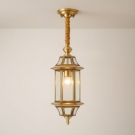 Đèn thả đồng trang trí ngoài trời TD6008, đèn thả ban công ngoài trời, đèn thả mái hiên