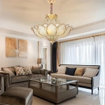 Đèn Thả Đồng Trang Trí Vòm Ban Công NB055 Ø450