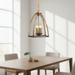 Đèn Thả Đồng Trang Trí Quán Café KH-TD03 Ø420