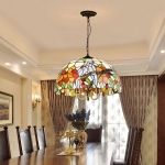 Đèn Thả Kính Ghép Màu Trang Trí Bàn Ăn T7740 Φ400 